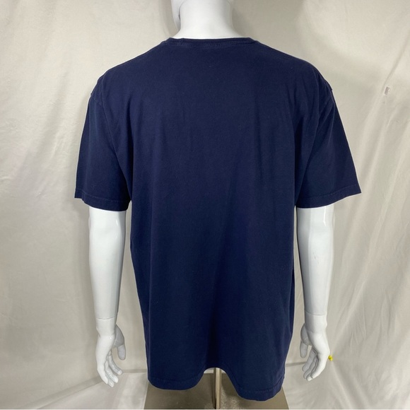 Ann Arbor Men’s Paddle Faster I Hear Banjos Short Sleeve Navy Blue Tee - Picture 3 of 5